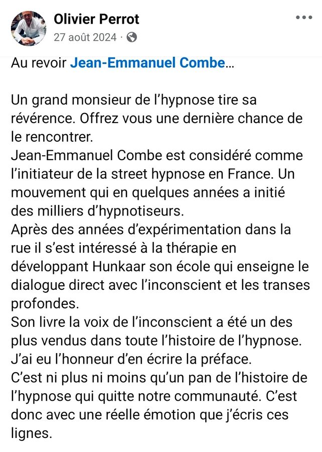 Jean-Emmanuel Combe, créateur de la méthode HUNKAAR